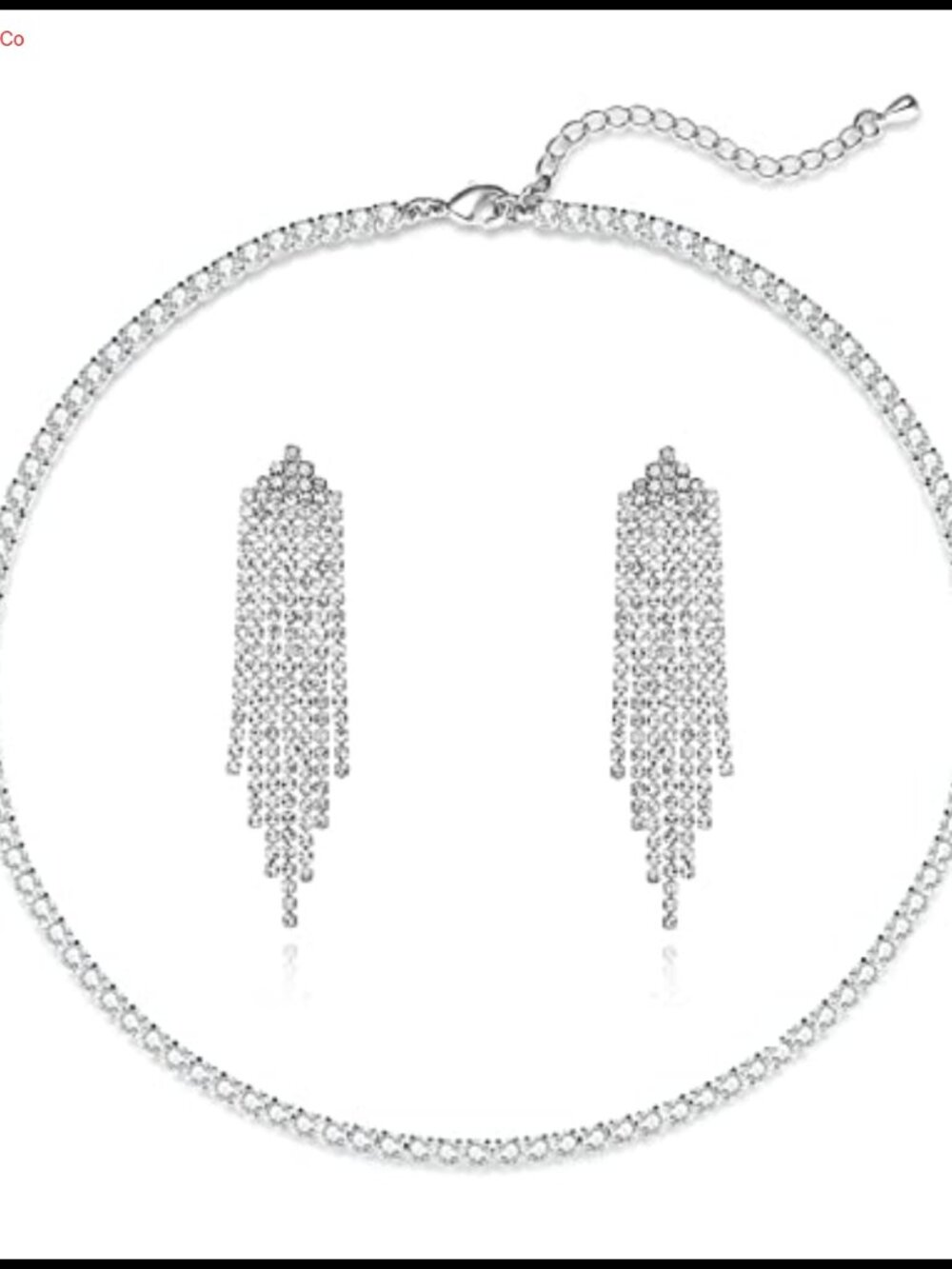 Rhinestone Dangle Earrings Sparkly Cubic Zirconia Chandelier Tassel Drop